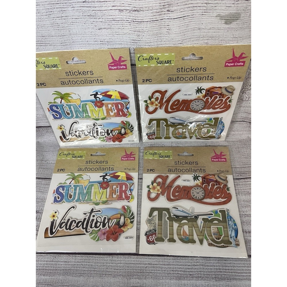 The La Petites' And Crafter's Square Scrapbook Stickers 3D Lot of 17 - Picture 5 of 6